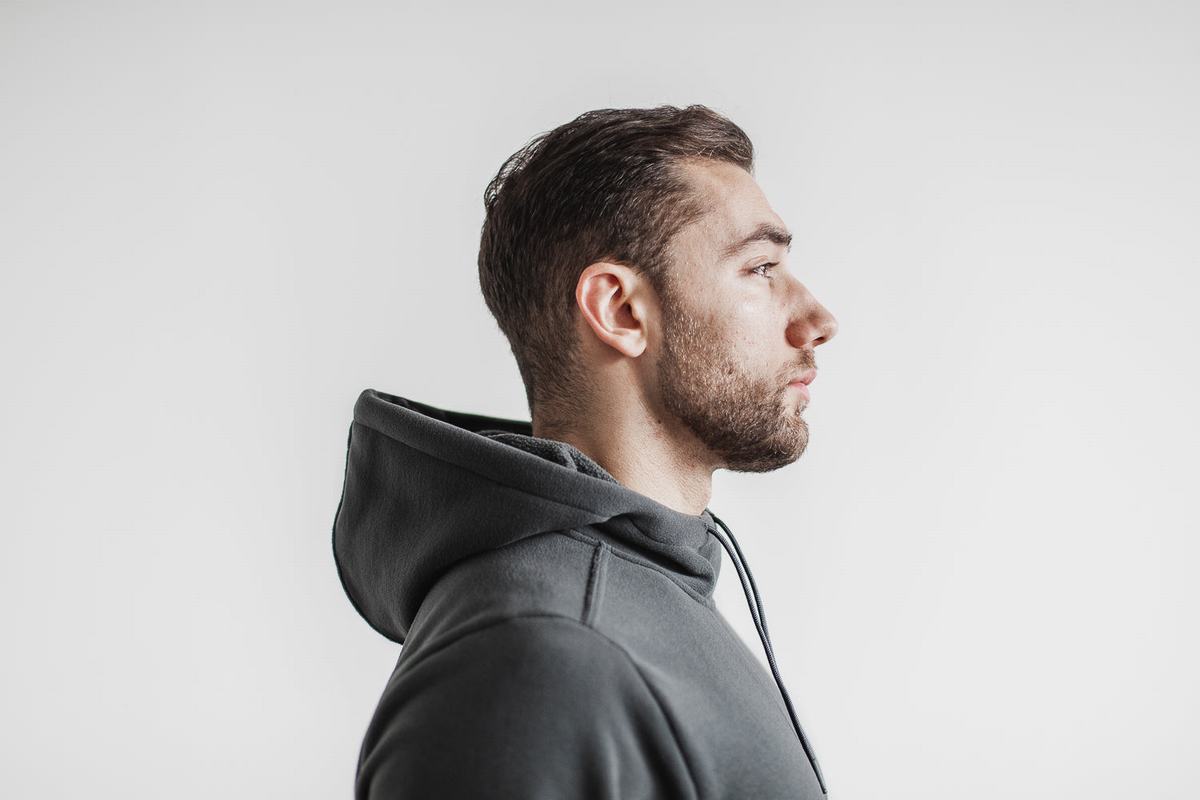 Dark Grey Men's Nobull Arctic Hoodie | USA036529