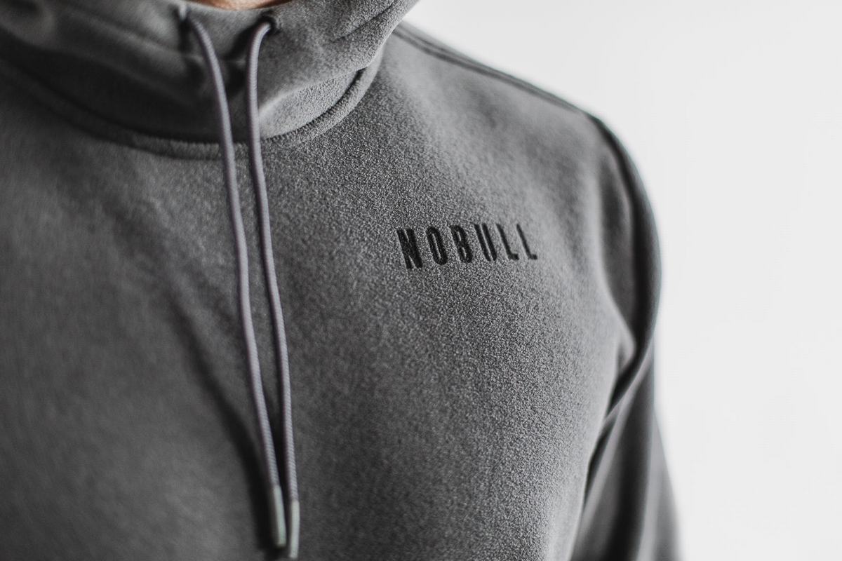 Dark Grey Men's Nobull Arctic Hoodie | USA036529