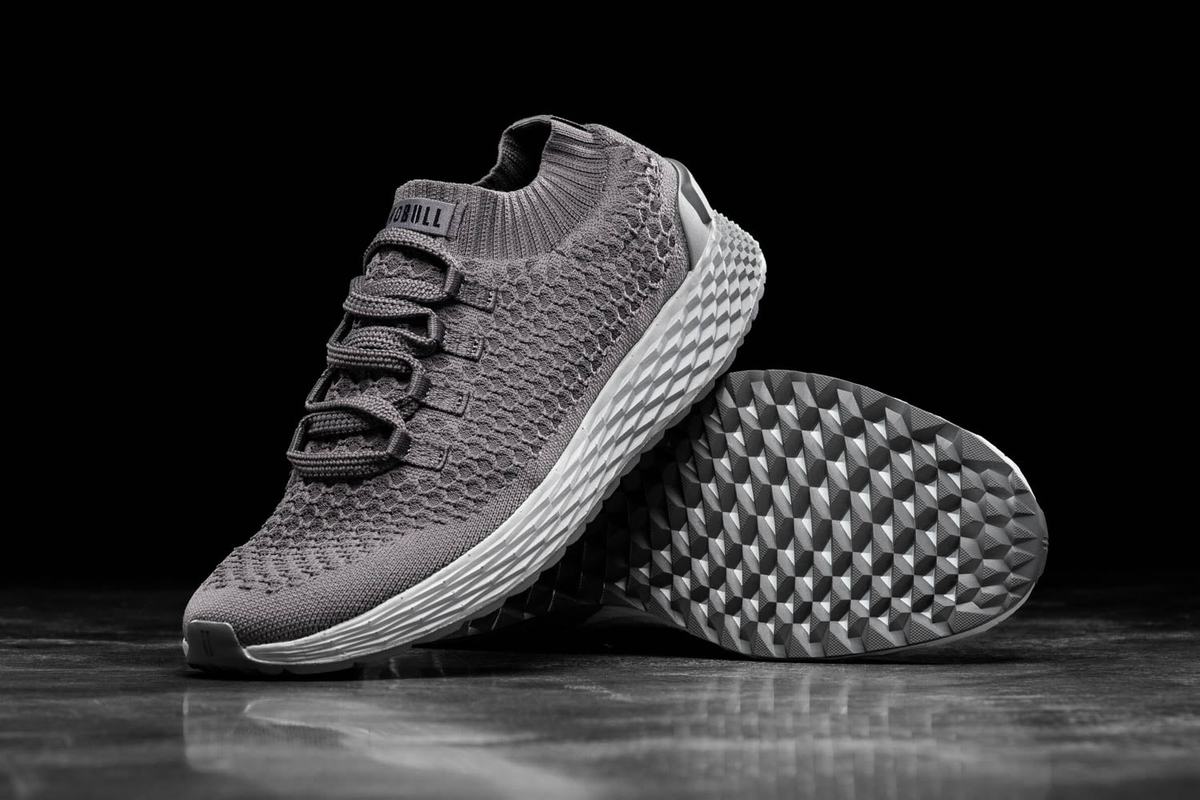 Dark Grey Men's Nobull Knit Runner Running Shoes | USA358427