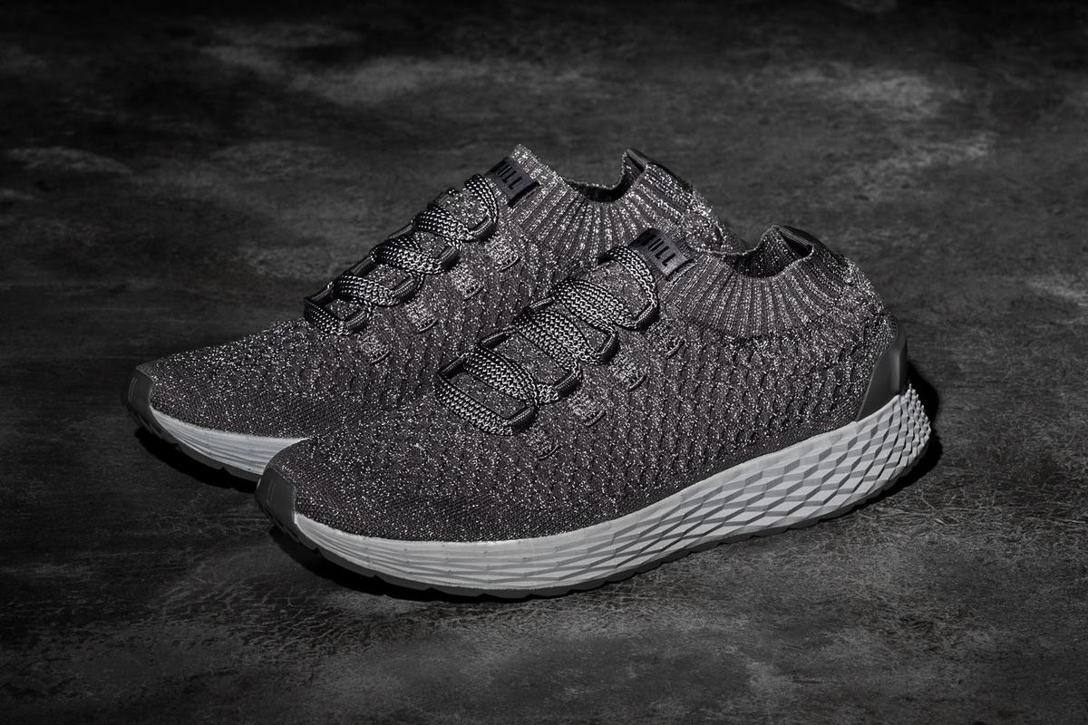 Dark Grey Men's Nobull Knit Runner Running Shoes | USA358427