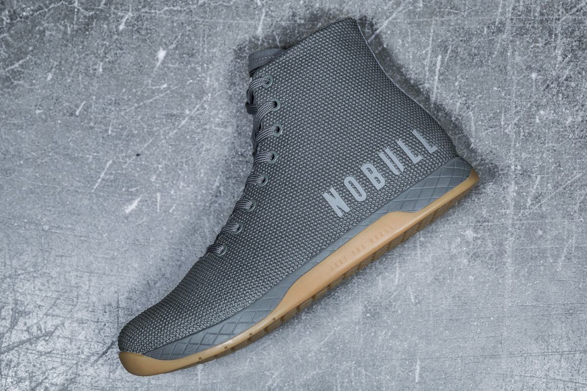 Dark Grey Men's Nobull Superfabric High-Top Trainers | USA157869