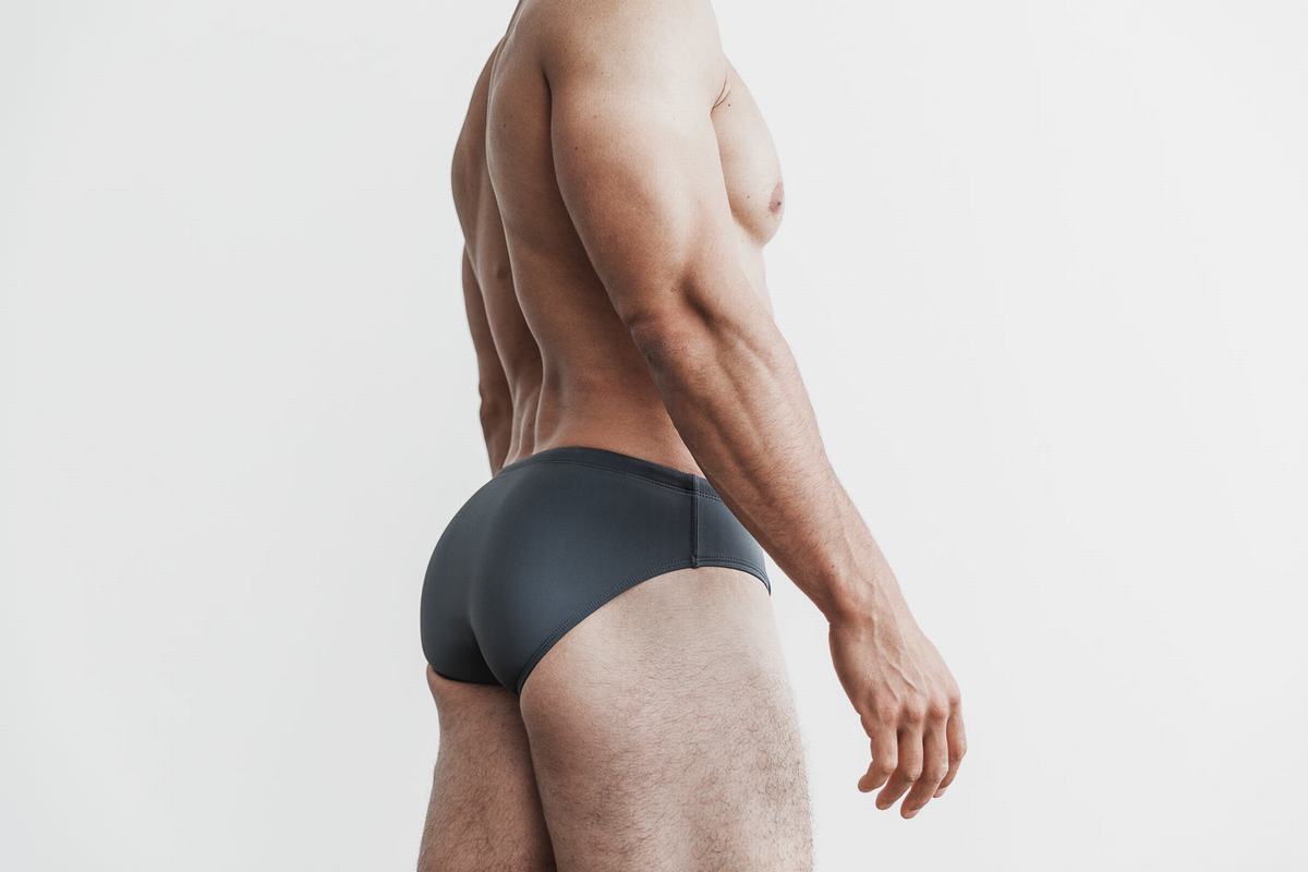 Dark Grey Men's Nobull Swim Brief Swim | USA178056