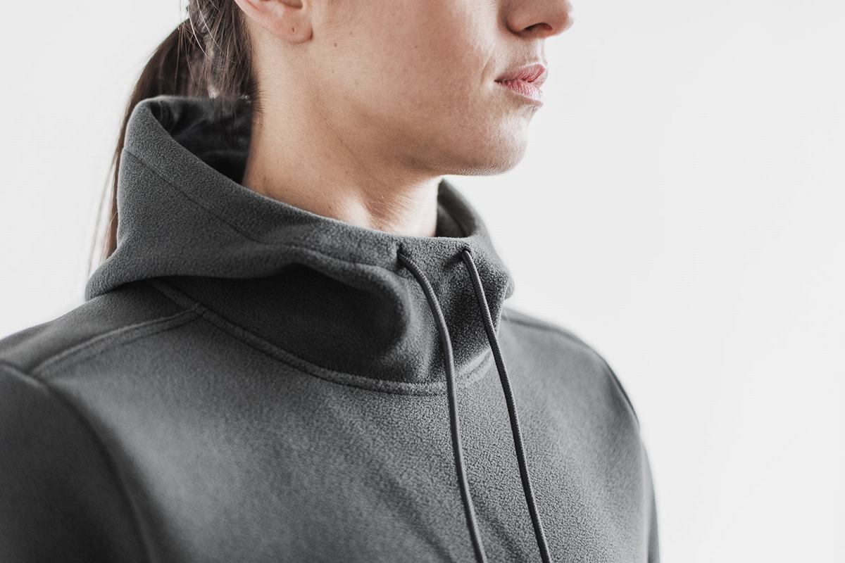 Dark Grey Women's Nobull Arctic Hoodie | USA276530