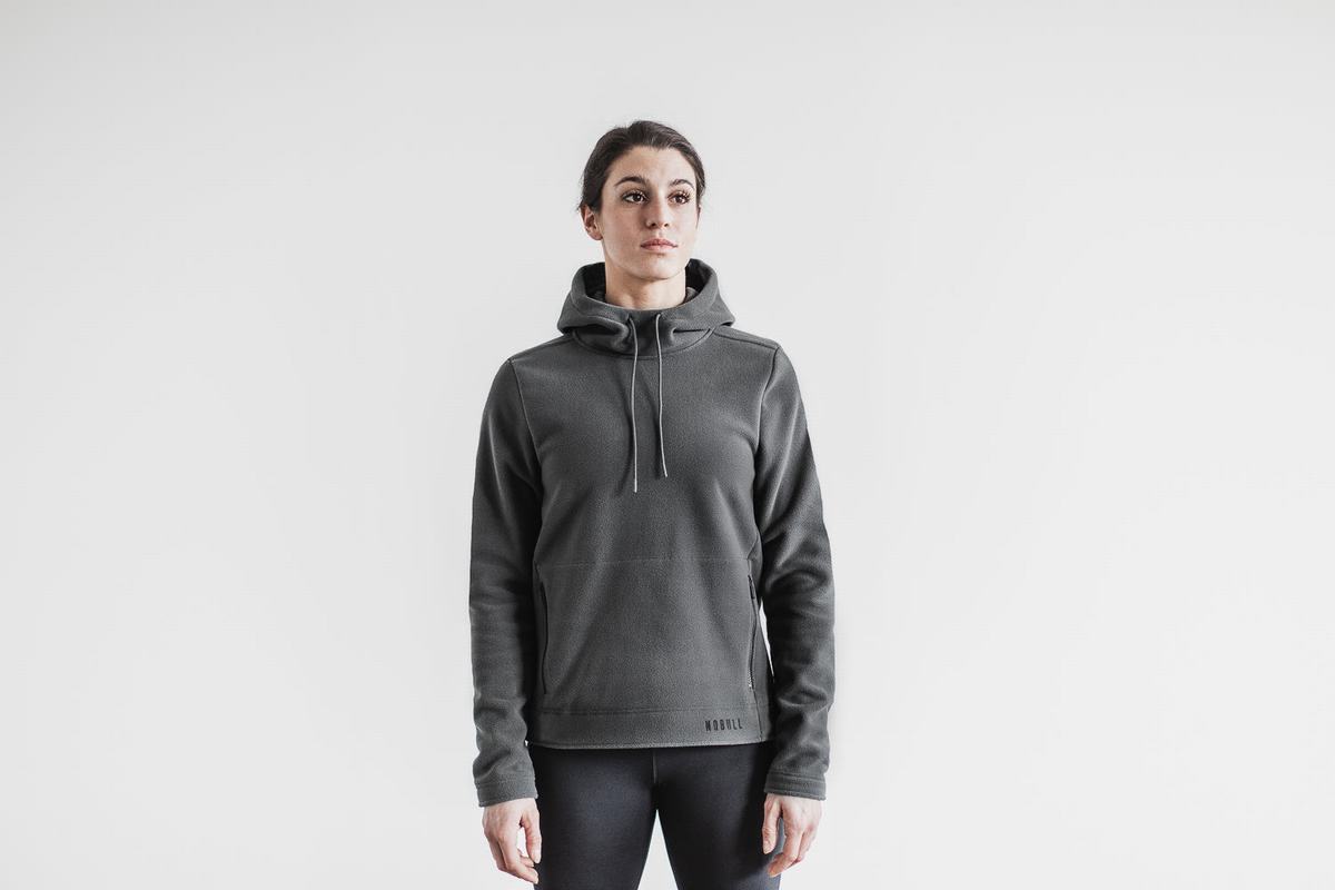 Dark Grey Women\'s Nobull Arctic Hoodie | USA276530