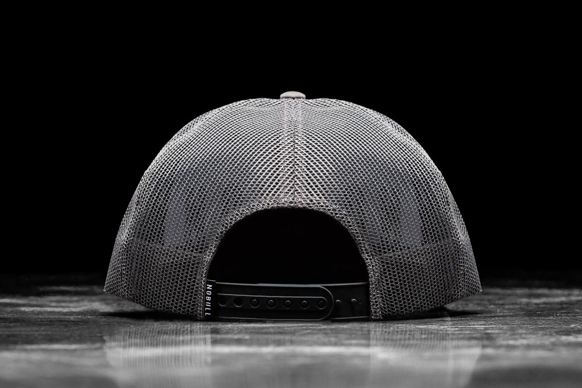 Dark Grey Women's Nobull Flat-Brim Trucker Hats | USA359768