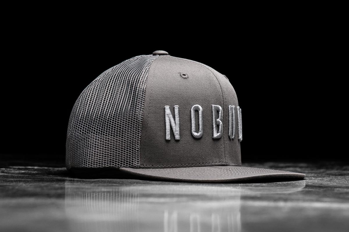 Dark Grey Women's Nobull Flat-Brim Trucker Hats | USA359768