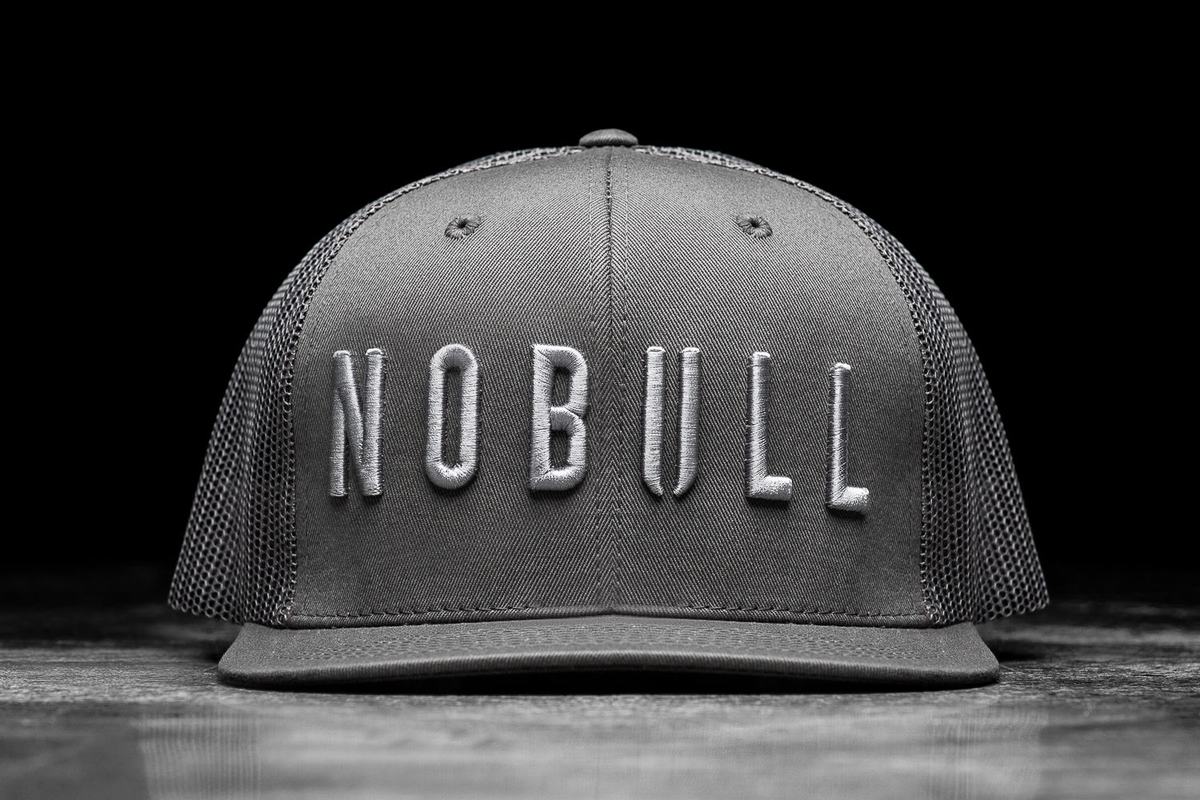 Dark Grey Women\'s Nobull Flat-Brim Trucker Hats | USA359768