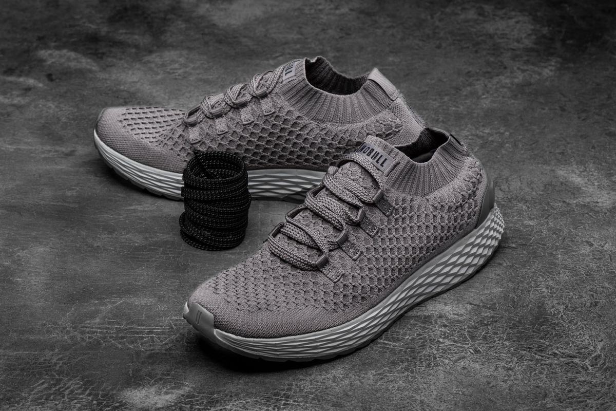 Dark Grey Women's Nobull Knit Runner Running Shoes | USA853091