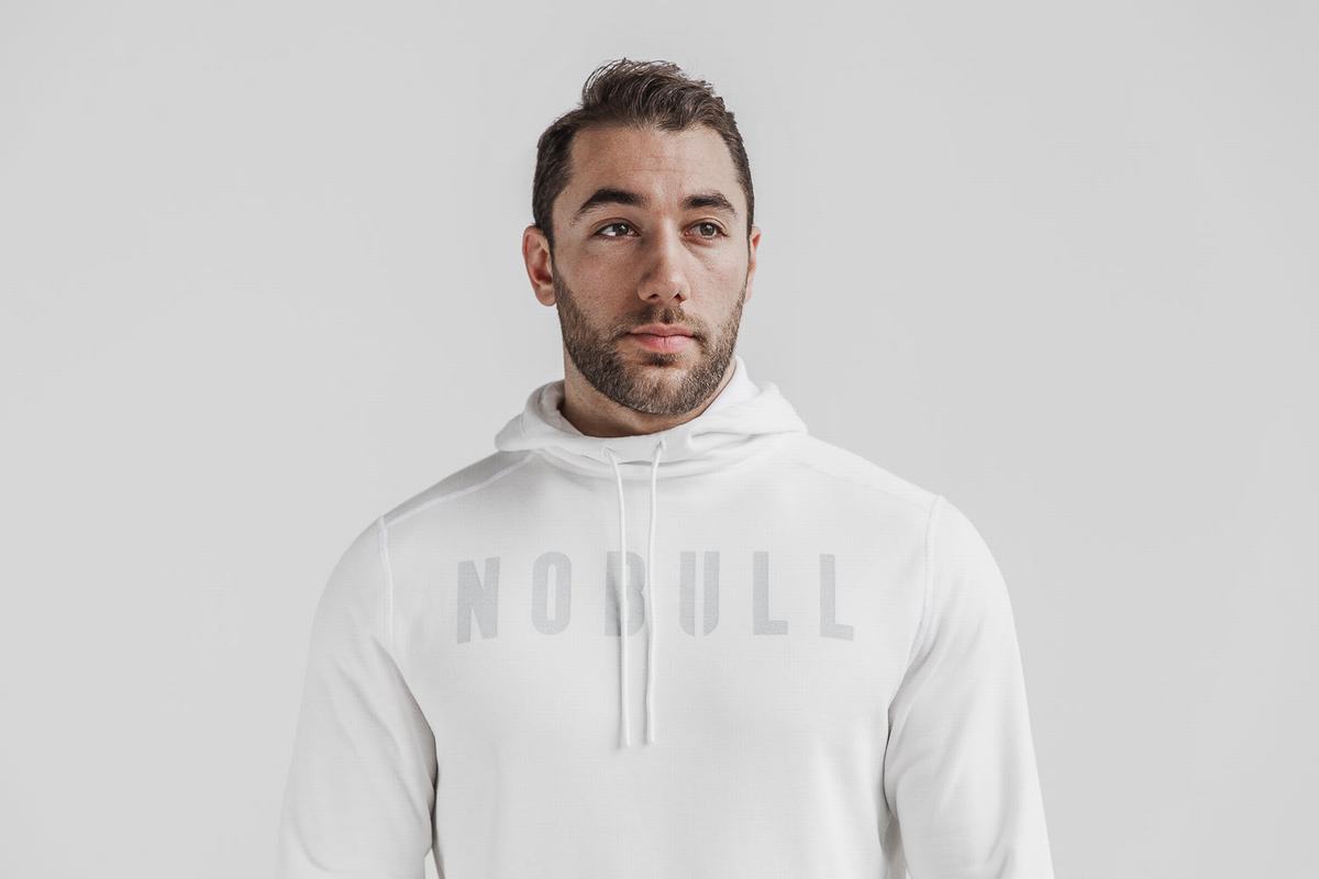 Dark Red Men's Nobull Hoodie | USA346891