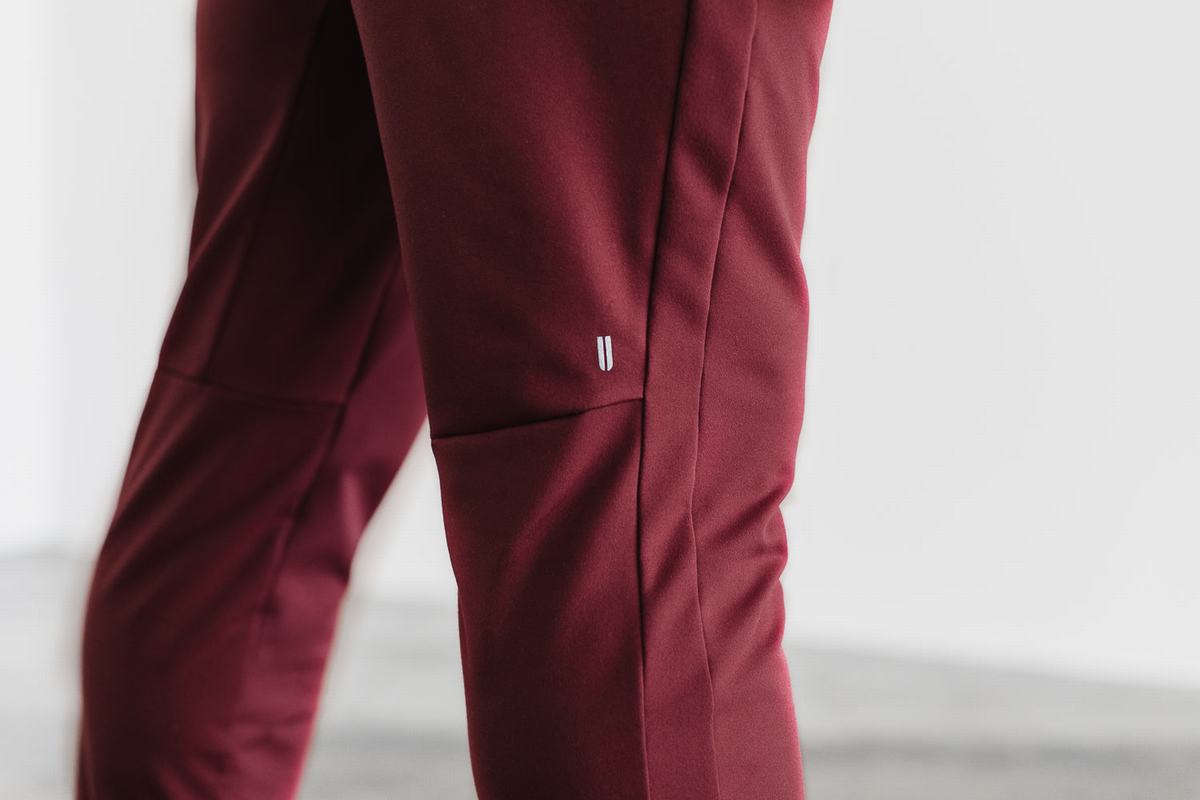 Dark Red Men's Nobull Joggers | USA186975