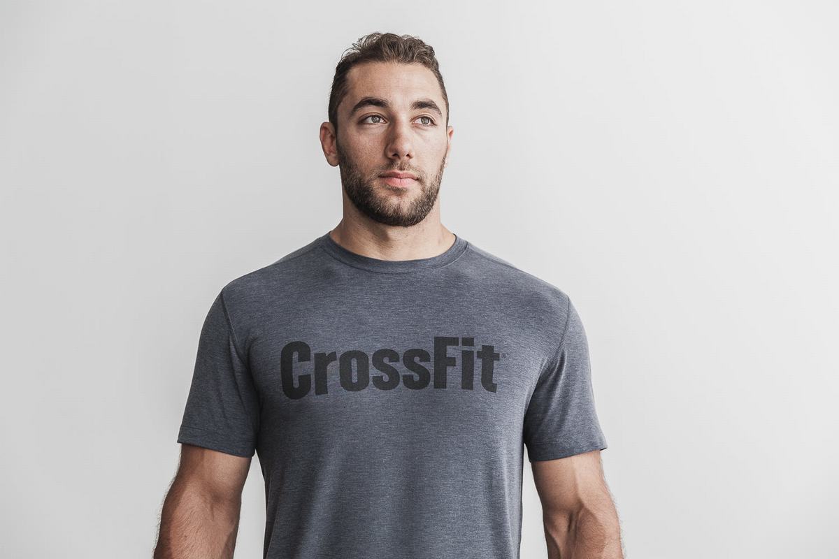 Deep Grey Men's Nobull Crossfit® T Shirts | USA869537