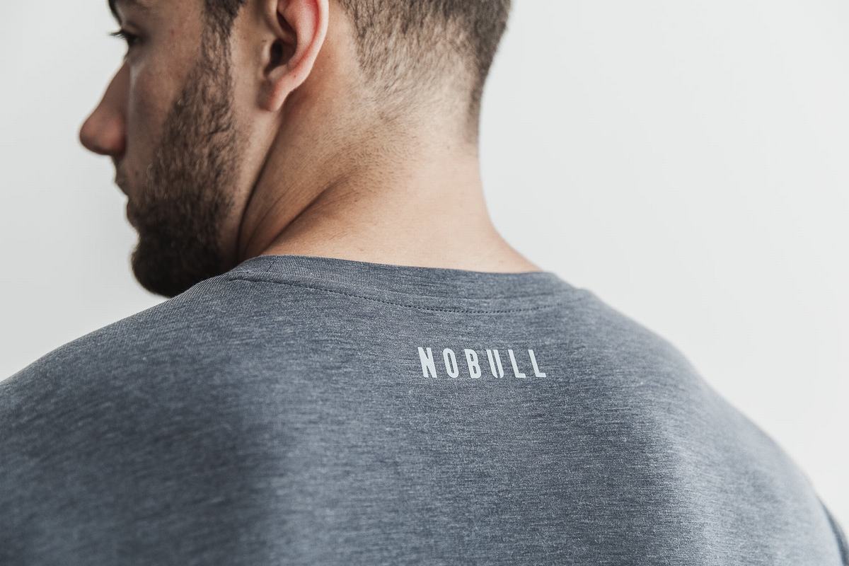 Deep Grey Men's Nobull Crossfit® T Shirts | USA869537