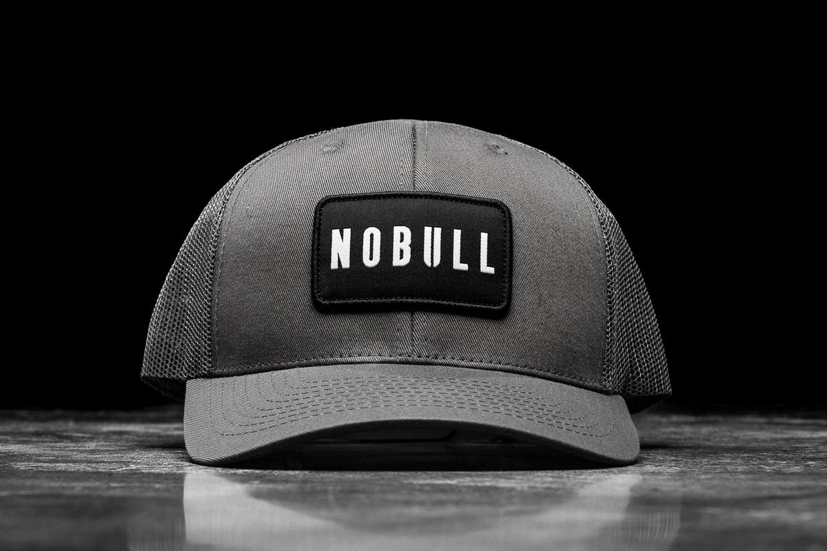 Deep Grey Men's Nobull Curved-Brim Trucker Hats | USA451039