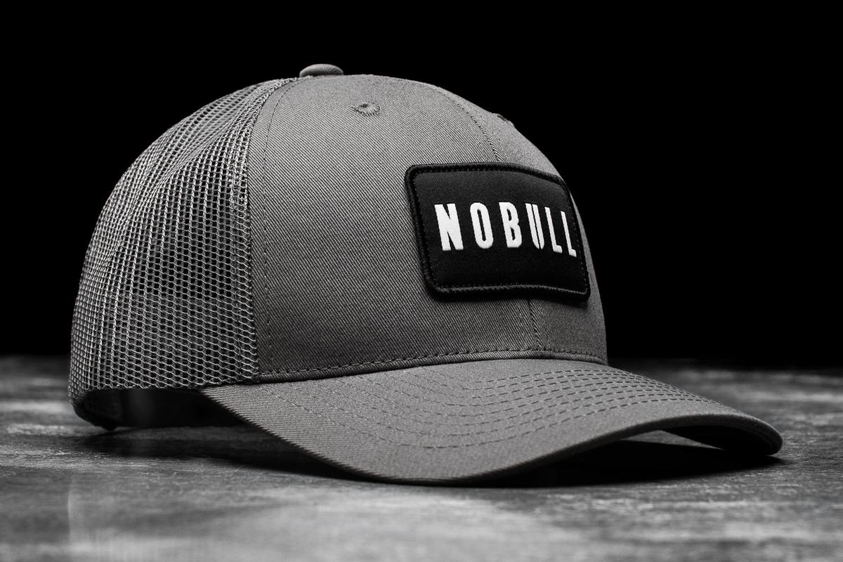 Deep Grey Men\'s Nobull Curved-Brim Trucker Hats | USA451039