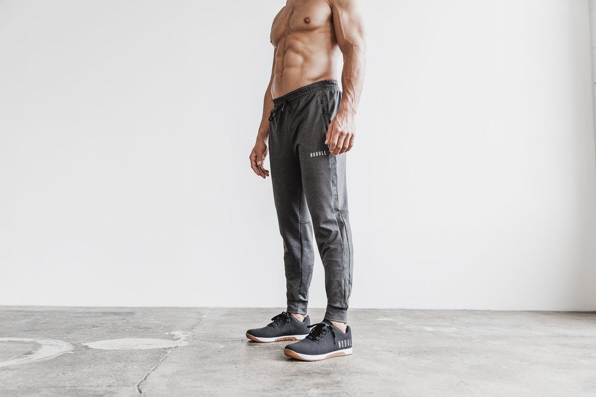 Deep Grey Men\'s Nobull Joggers | USA512983