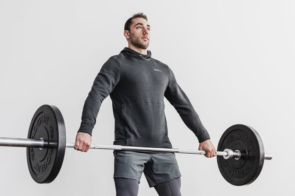 Deep Grey Men's Nobull Performance Hoodie | USA593824