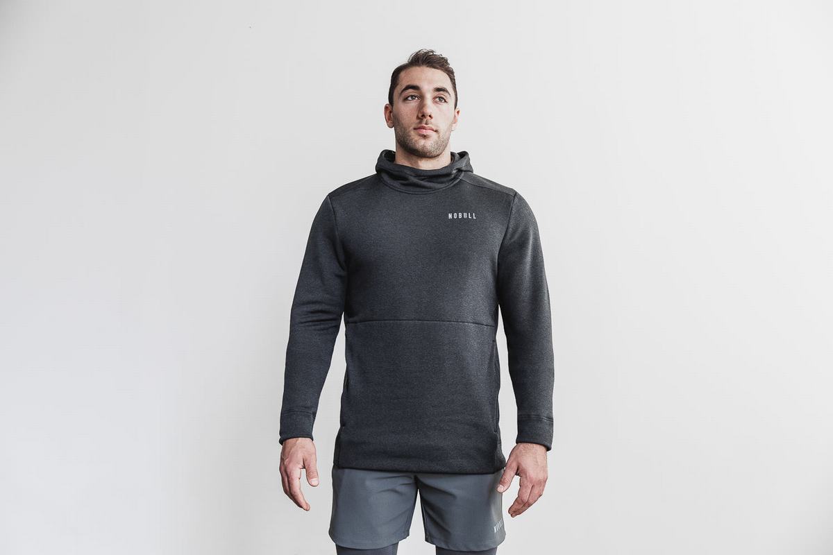 Deep Grey Men\'s Nobull Performance Hoodie | USA593824