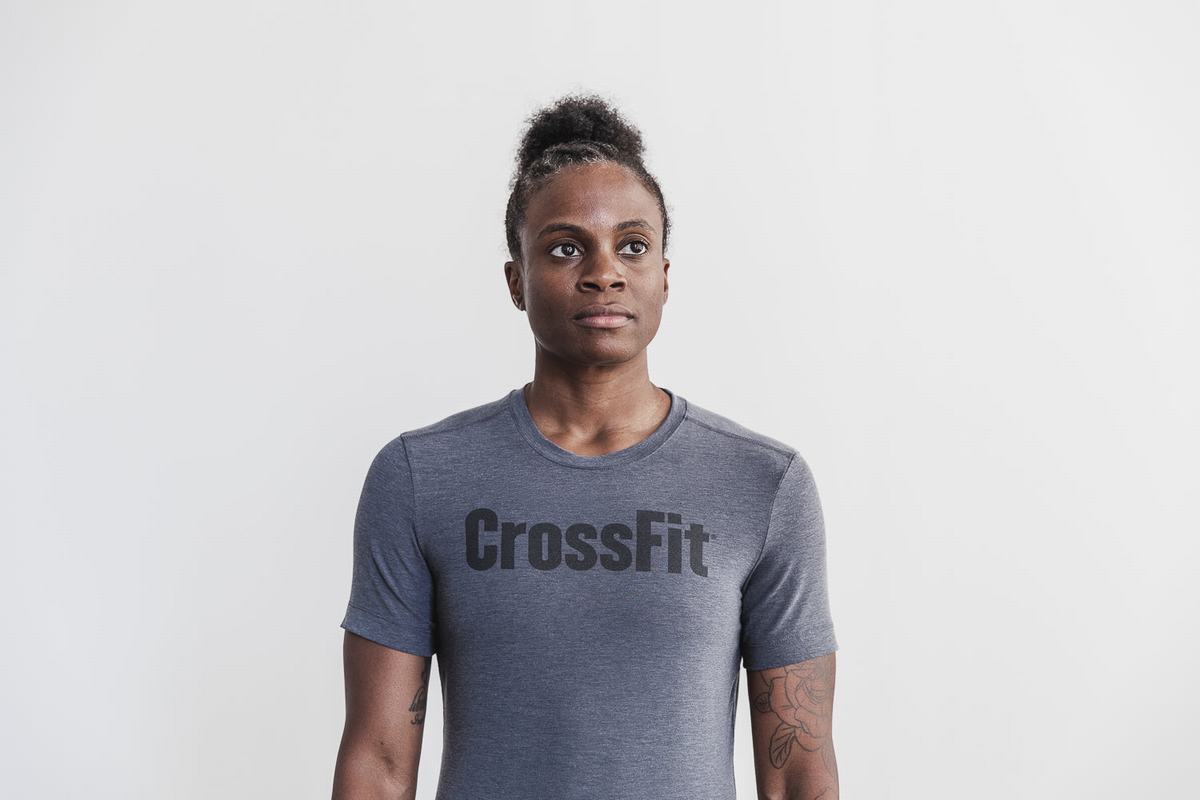 Deep Grey Women's Nobull Crossfit® T Shirts | USA103782