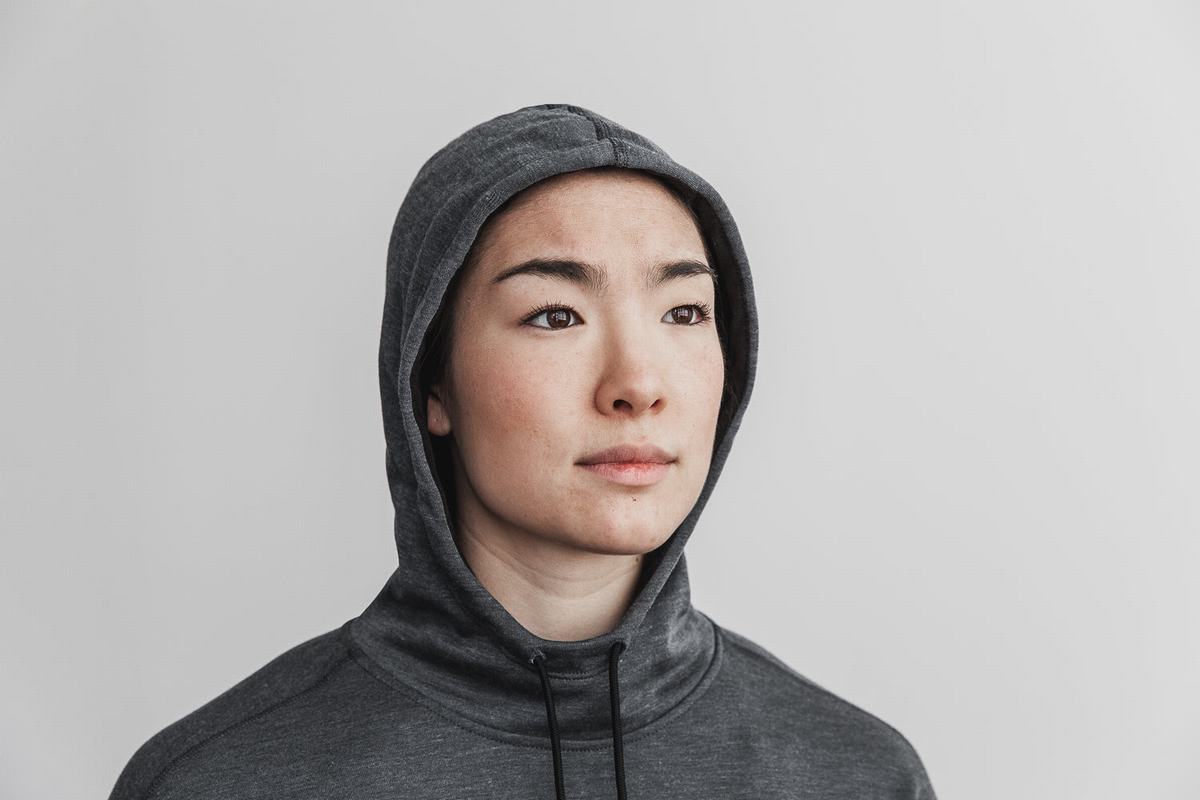 Deep Grey Women's Nobull Hoodie | USA687534