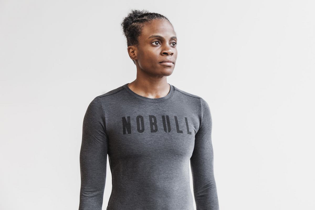 Deep Grey Women\'s Nobull Long Sleeves | USA401982