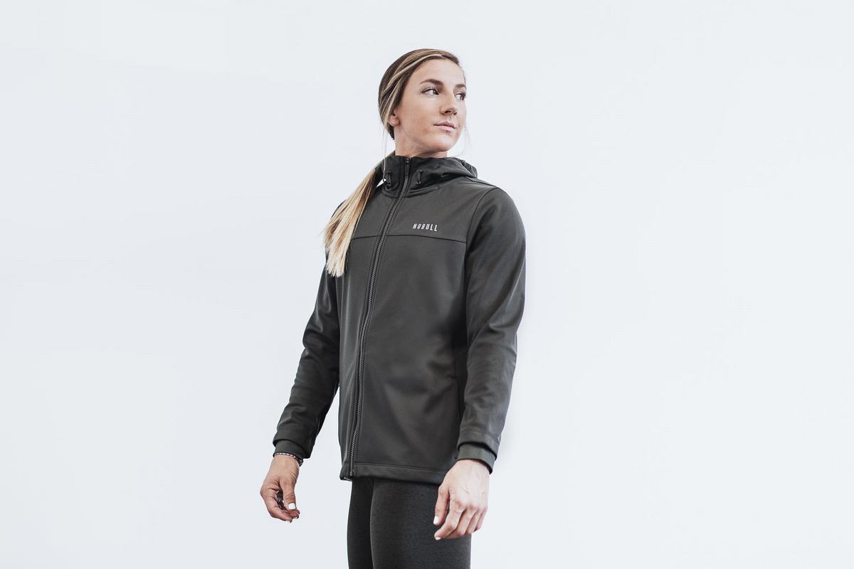 Deep Grey Women\'s Nobull Softshell Jackets | USA451203