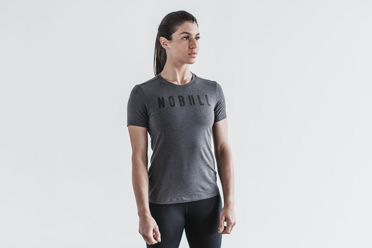 Deep Grey Women\'s Nobull T Shirts | USA708564