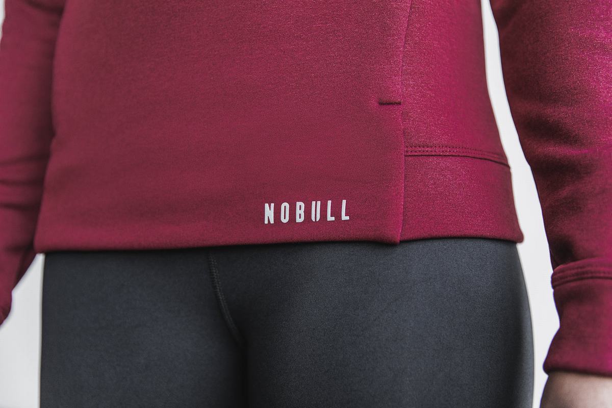 Deep Red Women's Nobull Performance Hoodie | USA729865