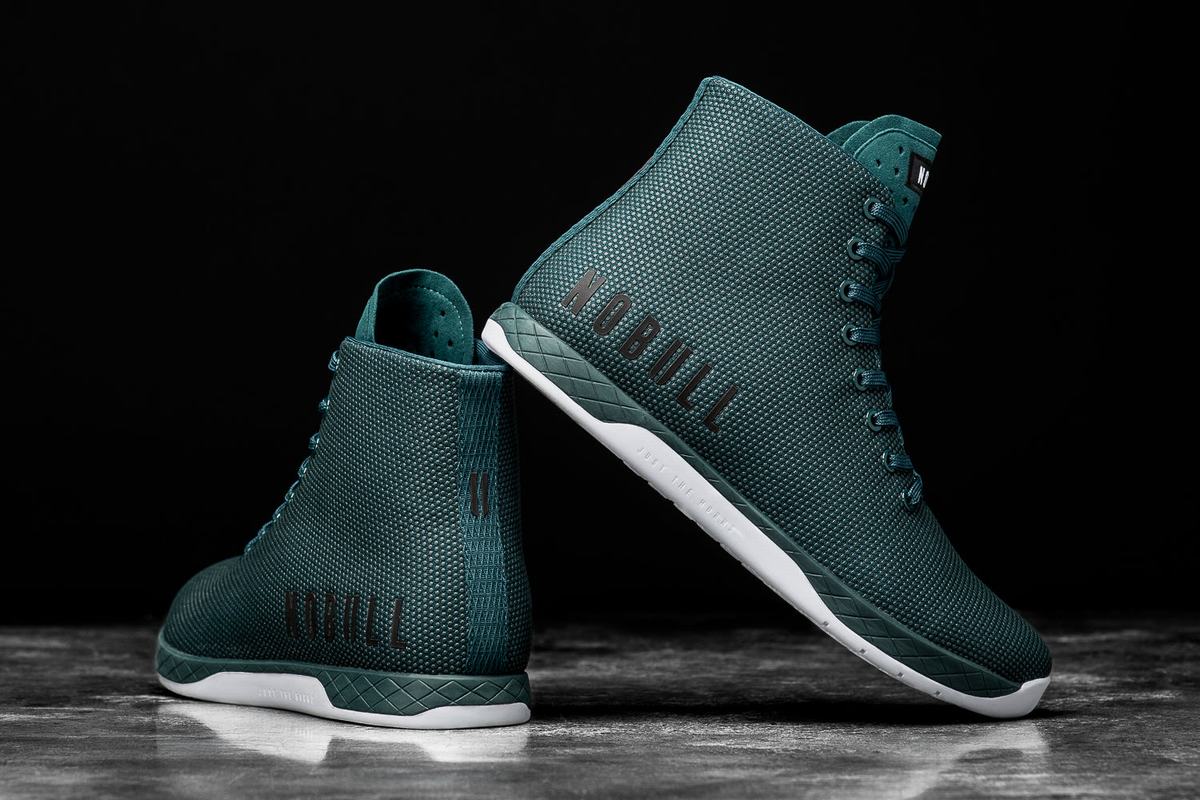 Deep Turquoise Women's Nobull High-Top Trainers | USA258769