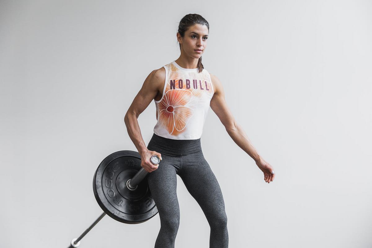 Gold Women's Nobull Muscle Tank Tops | USA417368