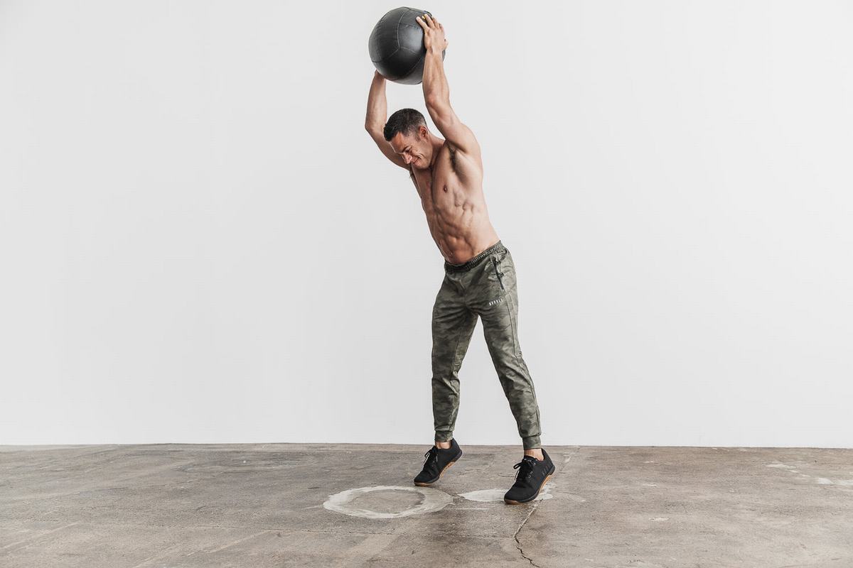 Green Camo Men's Nobull Joggers | USA429803