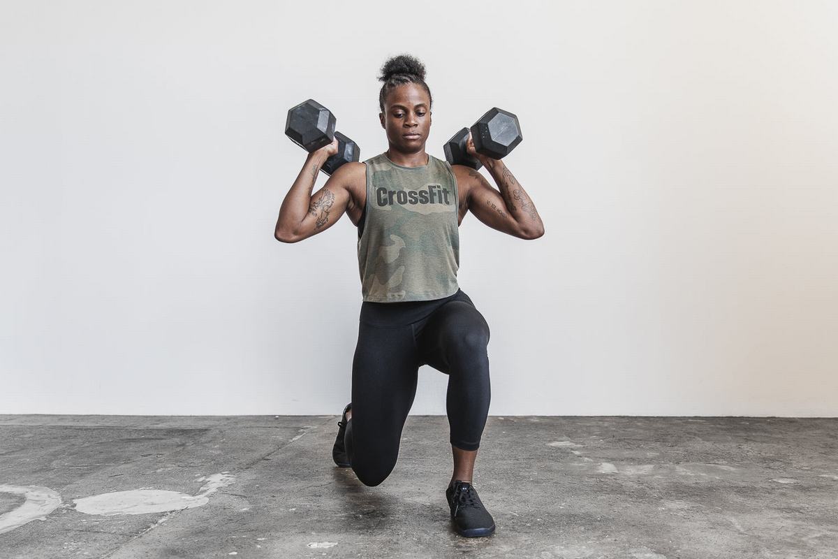 Green Camo Women's Nobull Crossfit® Muscle Tank Tops | USA053928