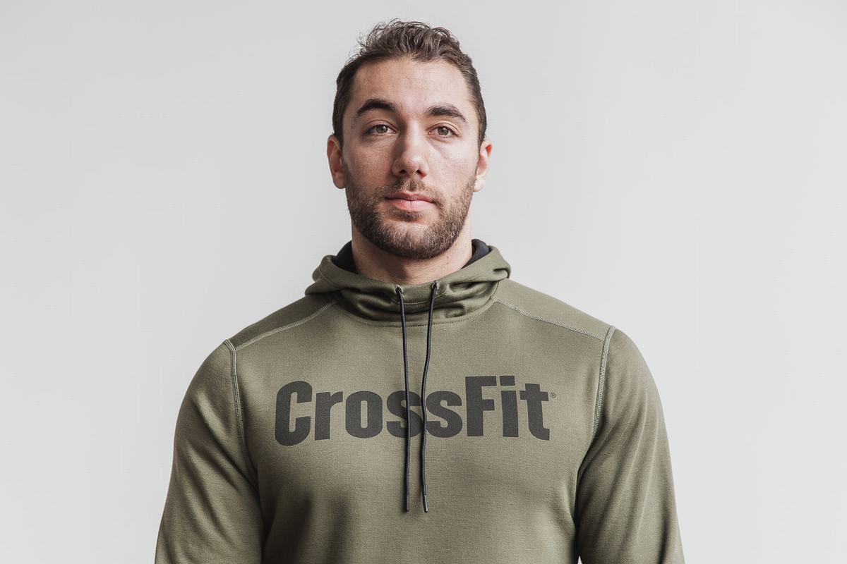 Green Men's Nobull Crossfit® Hoodie | USA805943