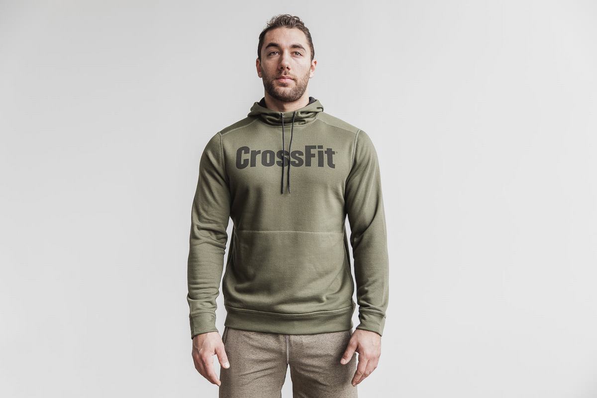 Green Men\'s Nobull Crossfit® Hoodie | USA805943