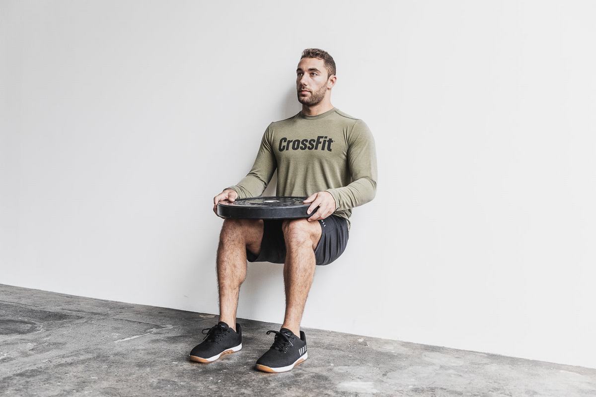 Green Men's Nobull Crossfit® Long Sleeves | USA139260