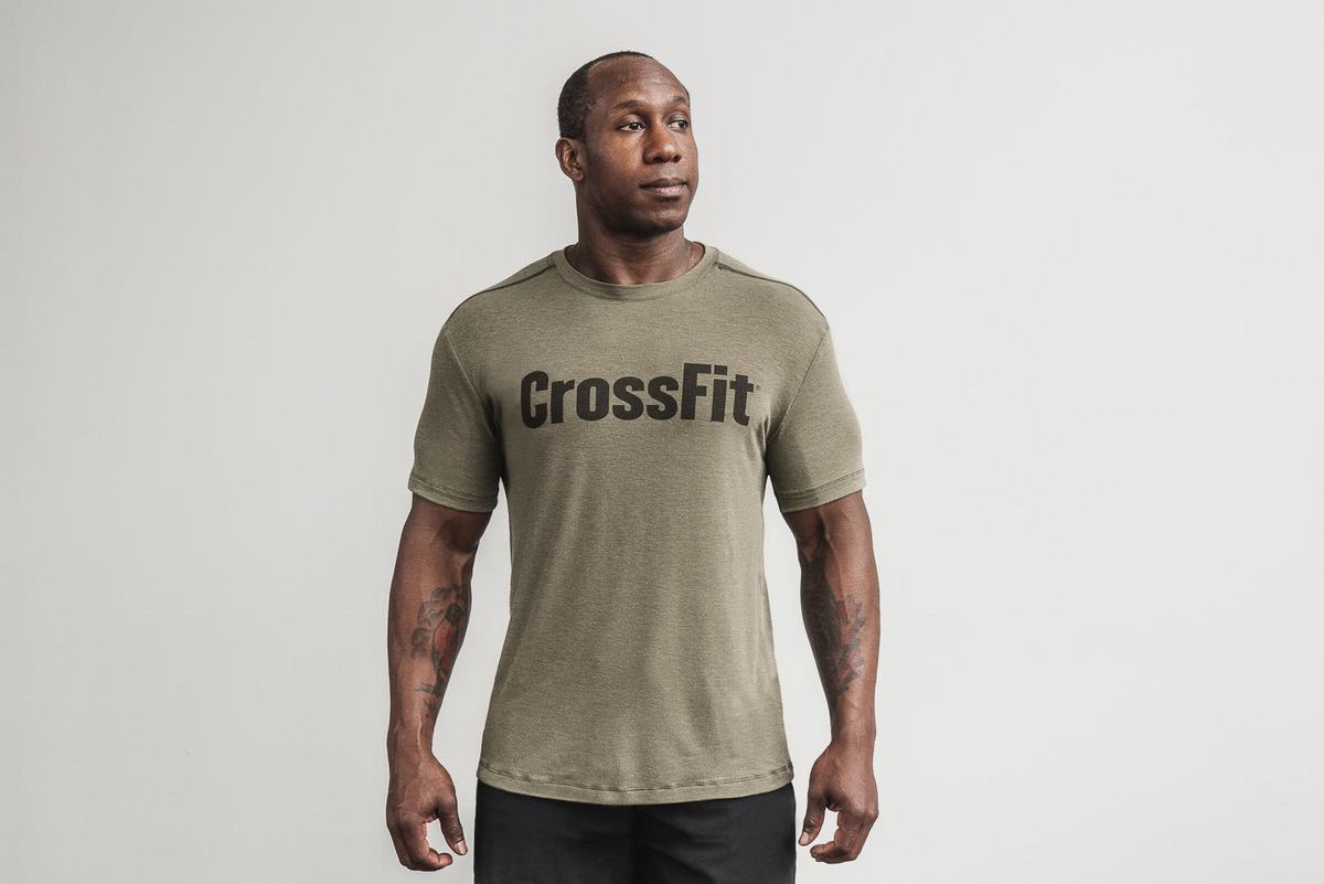 Green Men's Nobull Crossfit® T Shirts | USA694031