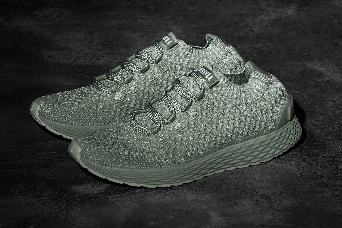 Green Men's Nobull Knit Runner Running Shoes | USA319607