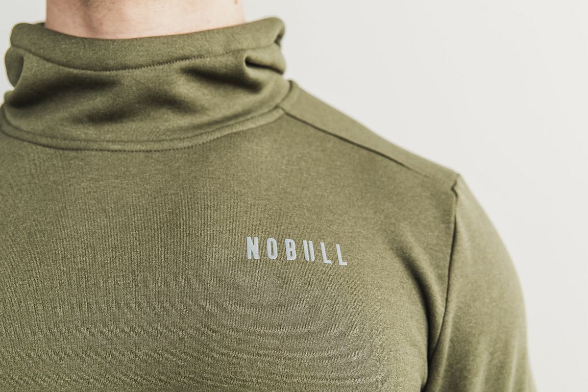 Green Men's Nobull Performance Hoodie | USA861273