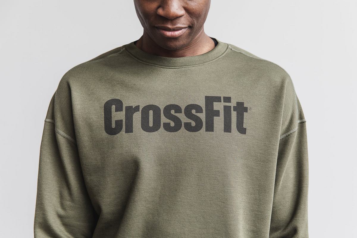 Green Women's Nobull Crossfit® Crew Sweatshirts | USA320679