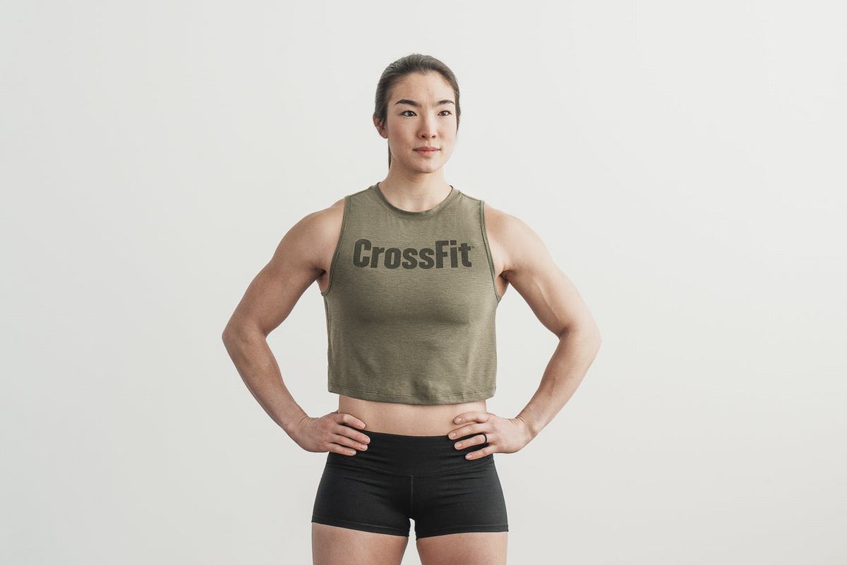 Green Women\'s Nobull Crossfit® Muscle Tank Tops | USA940681