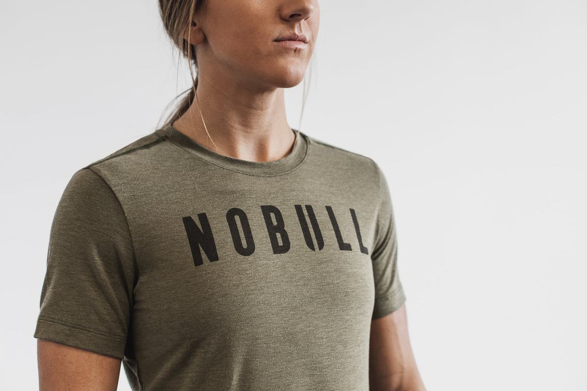 Green Women\'s Nobull T Shirts | USA041679