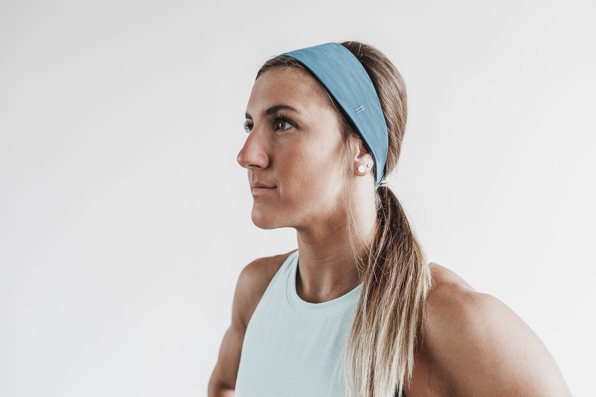 Grey Blue Women\'s Nobull Headband Headband | USA170853