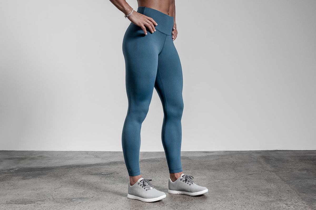 Grey Blue Women's Nobull High-Rise Tight Tights | USA621374