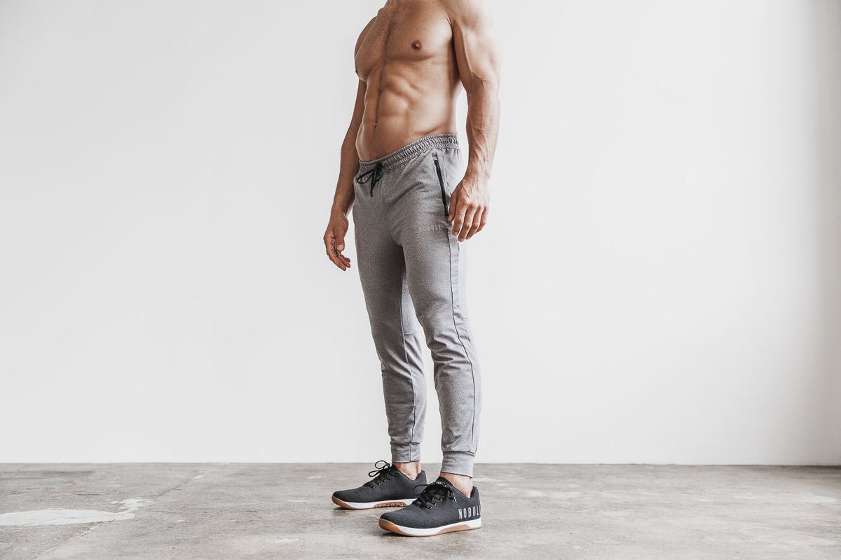 Grey Men\'s Nobull Joggers | USA758394