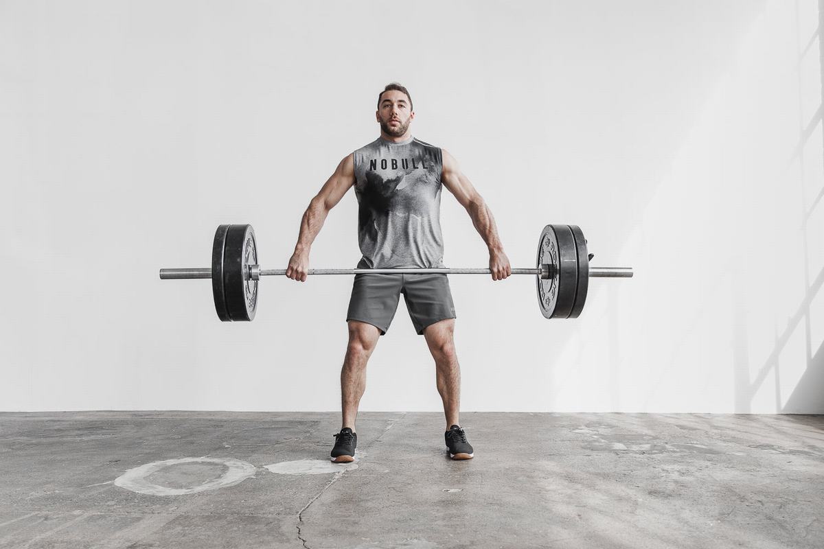 Grey Men's Nobull Sleeveless T Shirts | USA159462