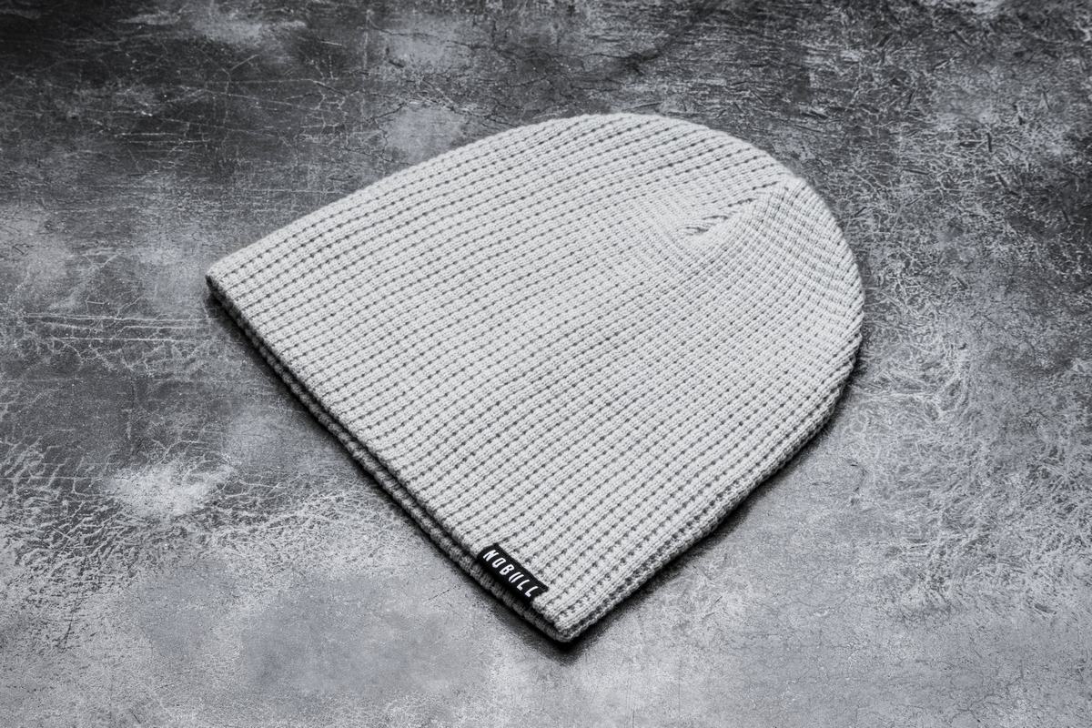 Grey Men's Nobull Waffle Beanie | USA103986