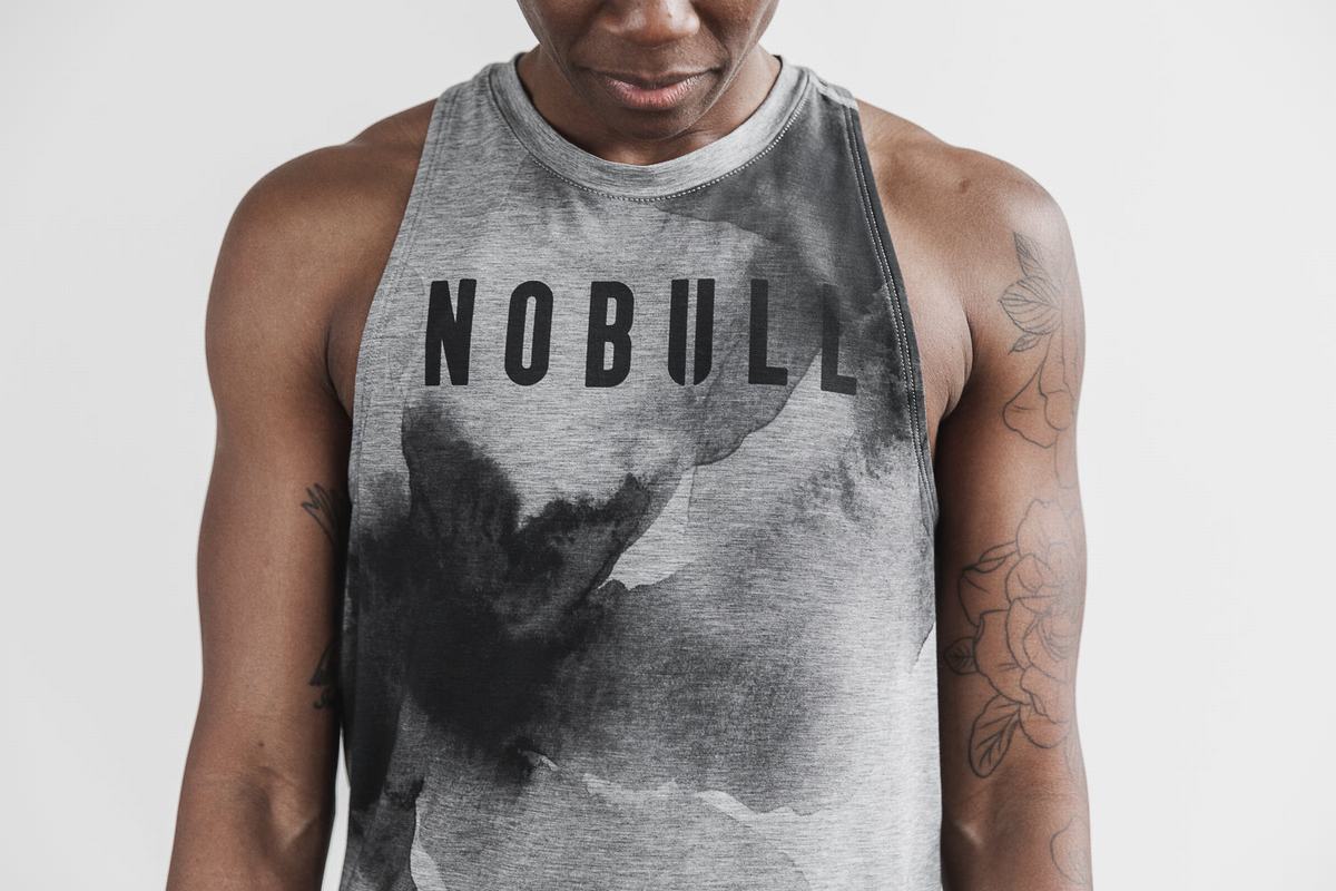 Grey Women's Nobull High-Neck Tank Tops | USA905812