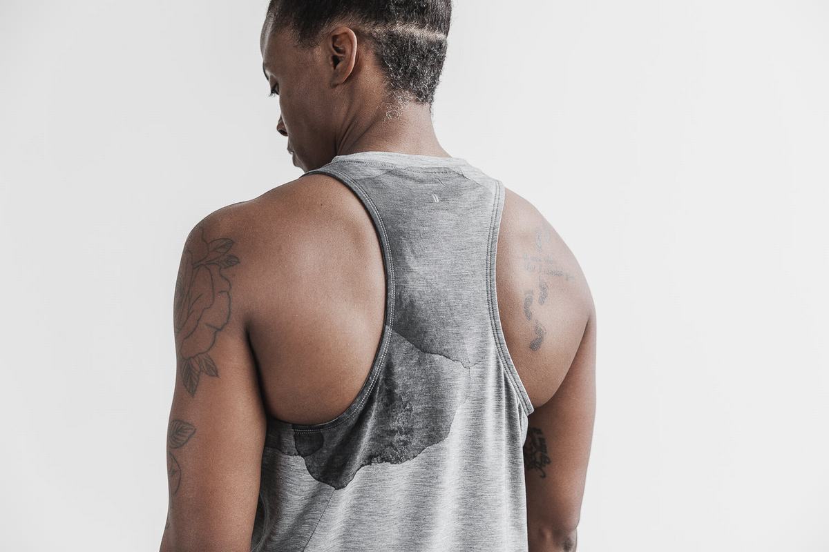 Grey Women's Nobull High-Neck Tank Tops | USA905812