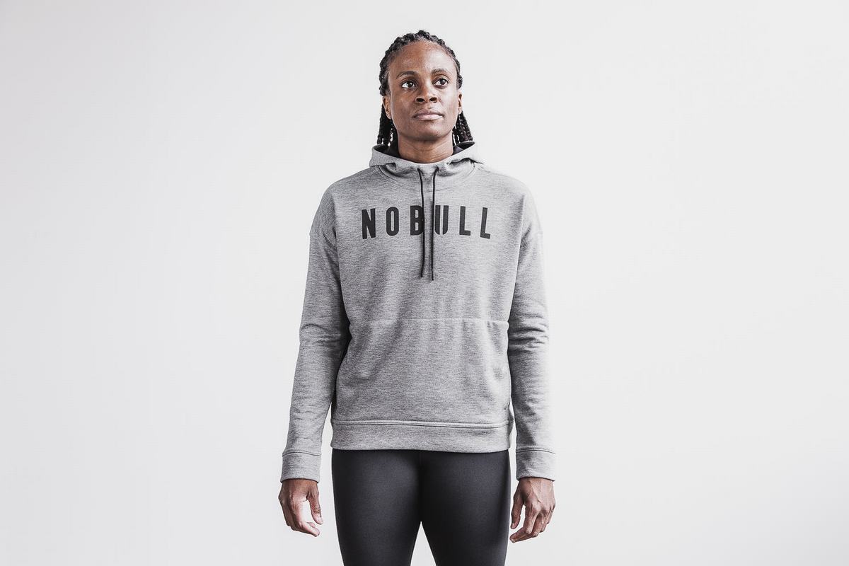 Grey Women\'s Nobull Hoodie | USA586174