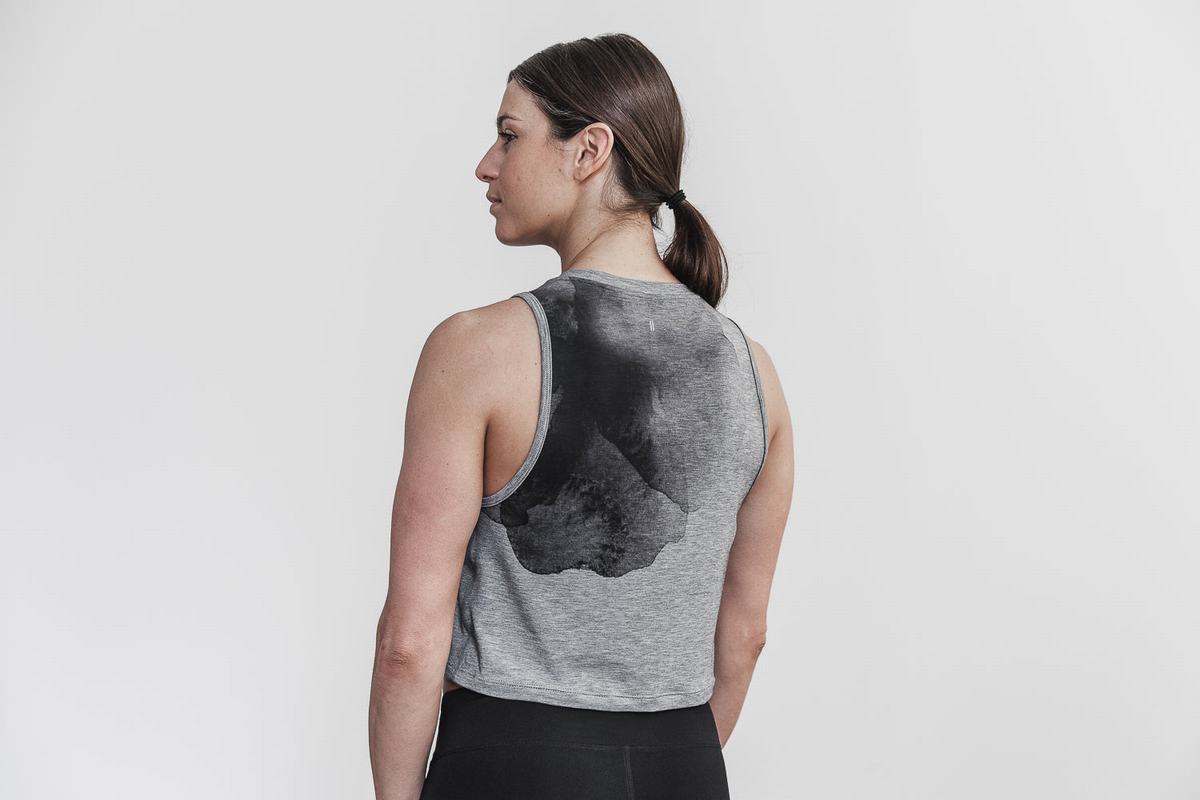 Grey Women's Nobull Muscle Tank Tops | USA653702