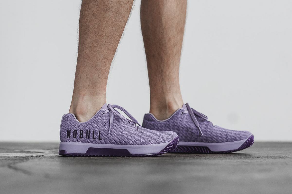 Lavender Men's Nobull Superfabric Trainers | USA925347